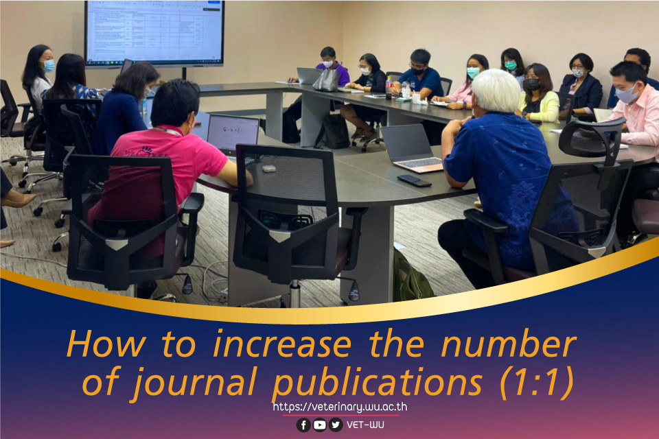 How to increase the number of journal publications (1:1)