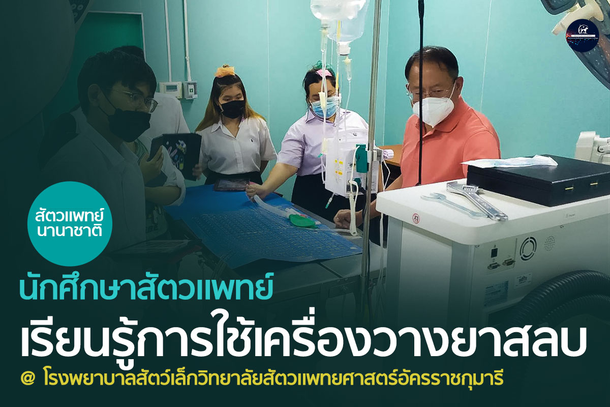 เรียนรู้การใช้เครื่องวางยาสลบ อย่างถูกต้องจากผู้เชี่ยวชาญ