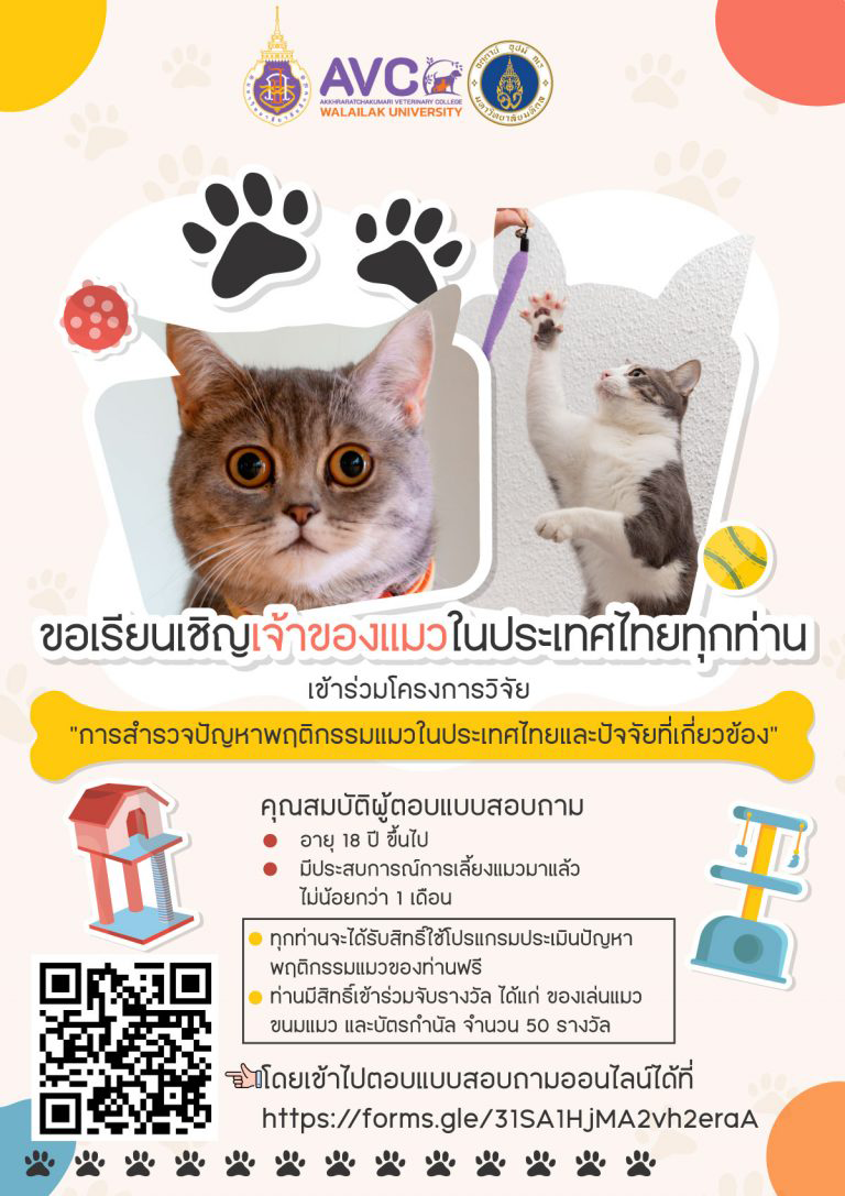 การสำรวจปัญหาพฤติกรรมแมว-768x1087