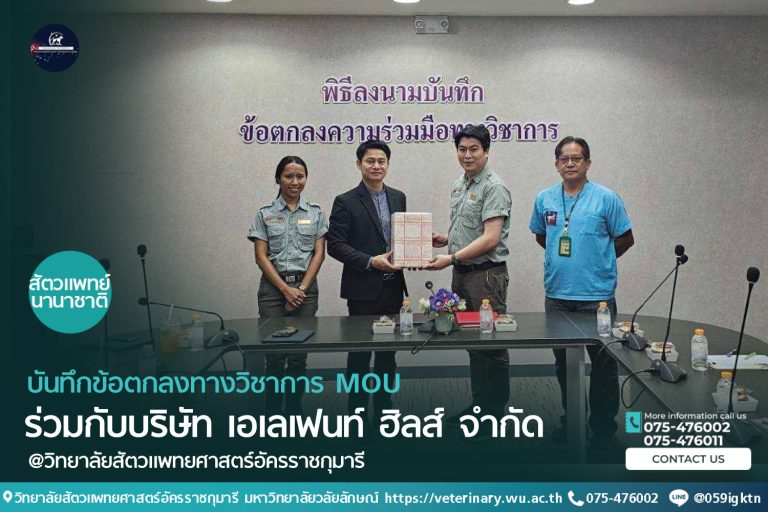 บันทึกข้อตกลงทางวิชาการ MOU ร่วมกับบริษัท เอเลเฟนท์ ฮิลส์ จำกัด
