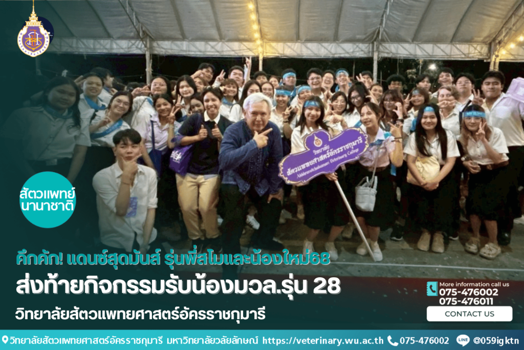 คึกคัก! แดนซ์สุดมันส์ รุ่นพี่สโมและน้องใหม่68 ส่งท้ายกิจกรรมรับน้องมวล.รุ่น 28