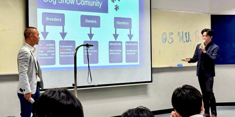 Walailak Veterinary Student Takes the Stage at Chulalongkorn University to Share World-Class Show Dog Care Expertise